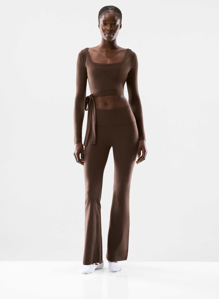 colanți butter cheeky infinite hi flare 30 maro mocha