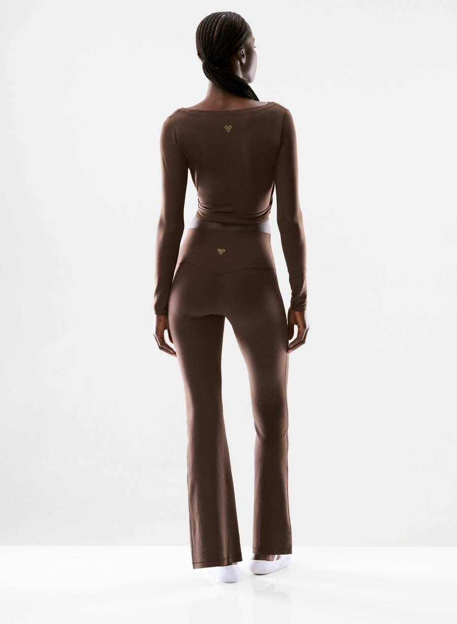 colanți butter cheeky infinite hi flare 30 maro mocha
