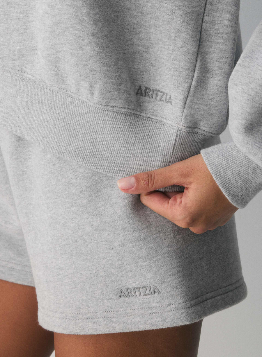 hanorac confortabil din fleece cu umăr gol heather chrome