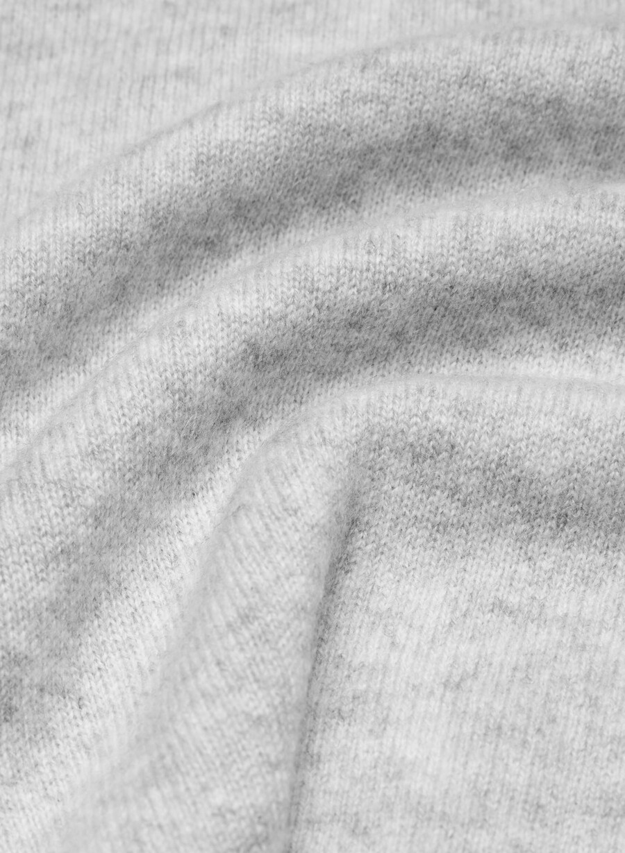 pulover polo cellini din cașmir bare heather chrome