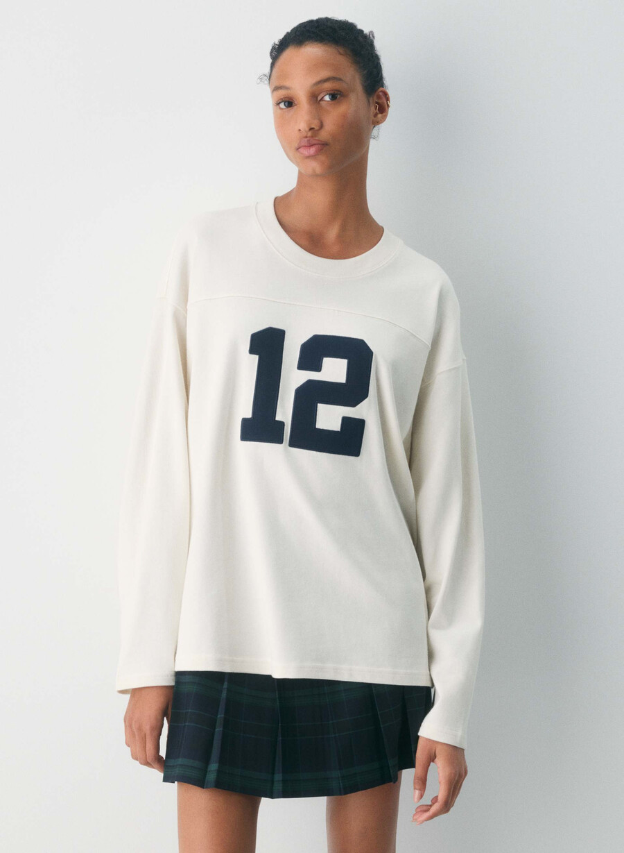 tricou cu mânecă lungă mighty cotton ramos lt birch admiral