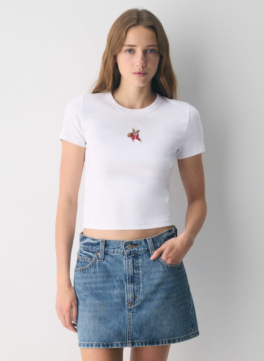 tricou besthug cu imprimeu cu nervuri mici cu simboluri admiralcap george
