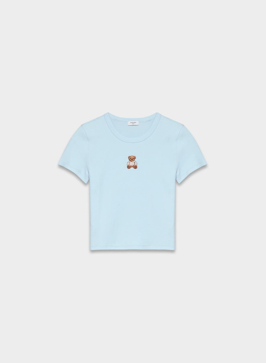 tricou besthug little ribbed icon villa blueteddy bea