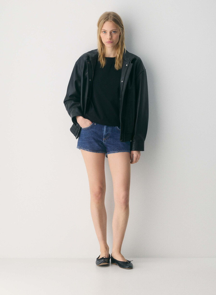 pantaloni scurți agolde cu talie joasă parker jeans enamour
