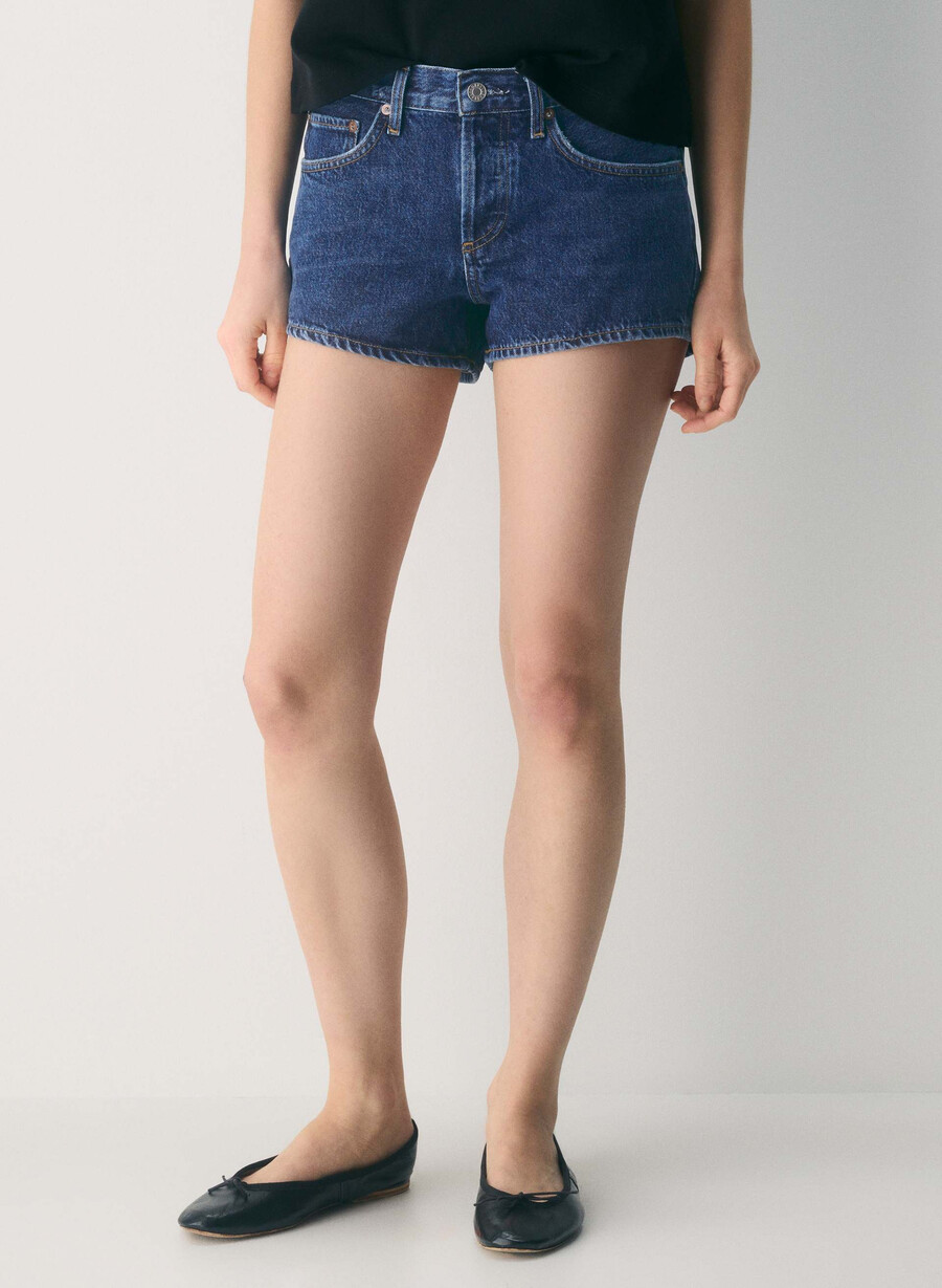 pantaloni scurți agolde cu talie joasă parker jeans enamour