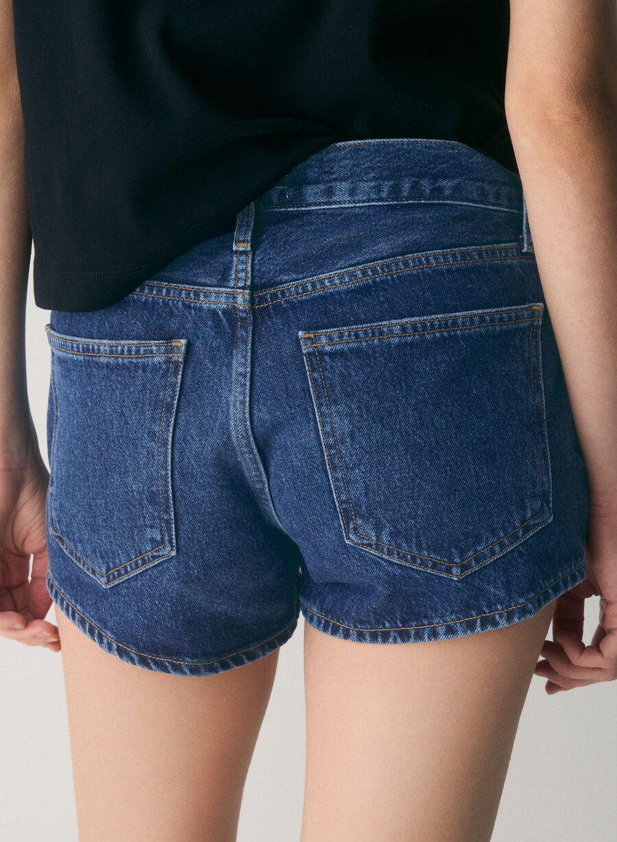 pantaloni scurți agolde cu talie joasă parker jeans enamour