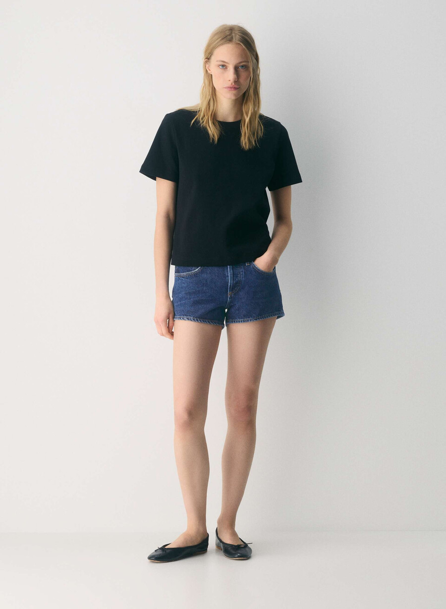 pantaloni scurți agolde cu talie joasă parker jeans enamour