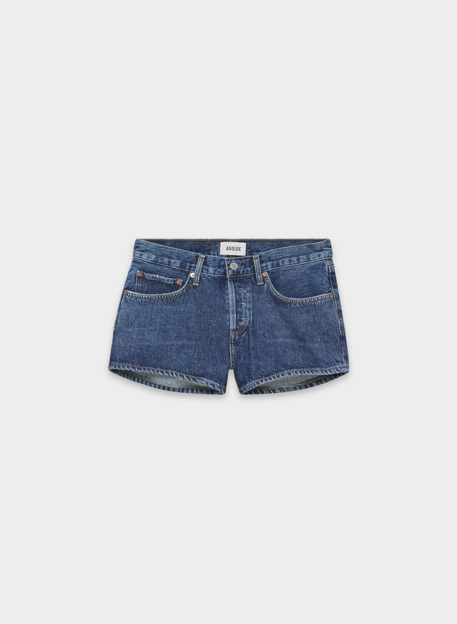 pantaloni scurți agolde cu talie joasă parker jeans enamour