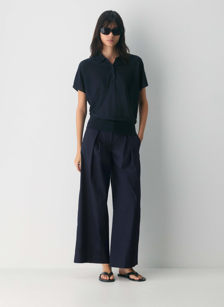 pantaloni middlebury - chino oxford bleumarin