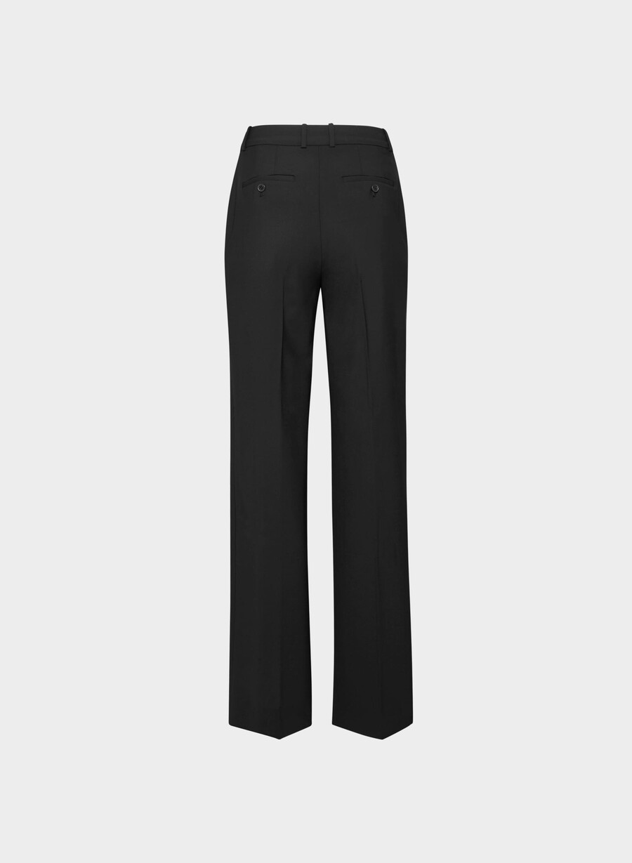 pantaloni din lână new agency negri