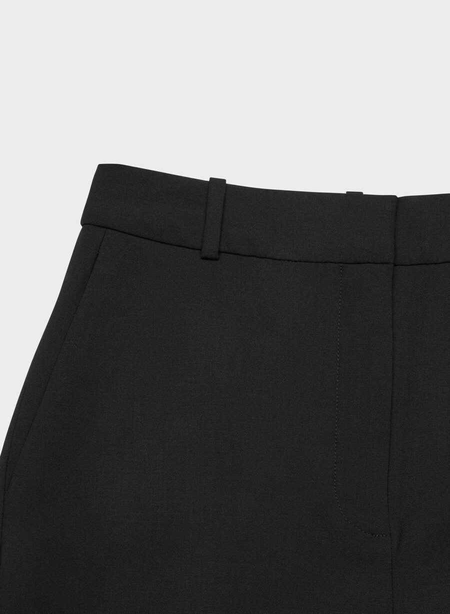 pantaloni din lână new agency negri