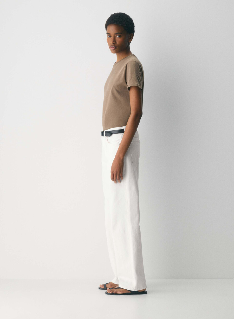 tricou wisp cotton nysa folio maro