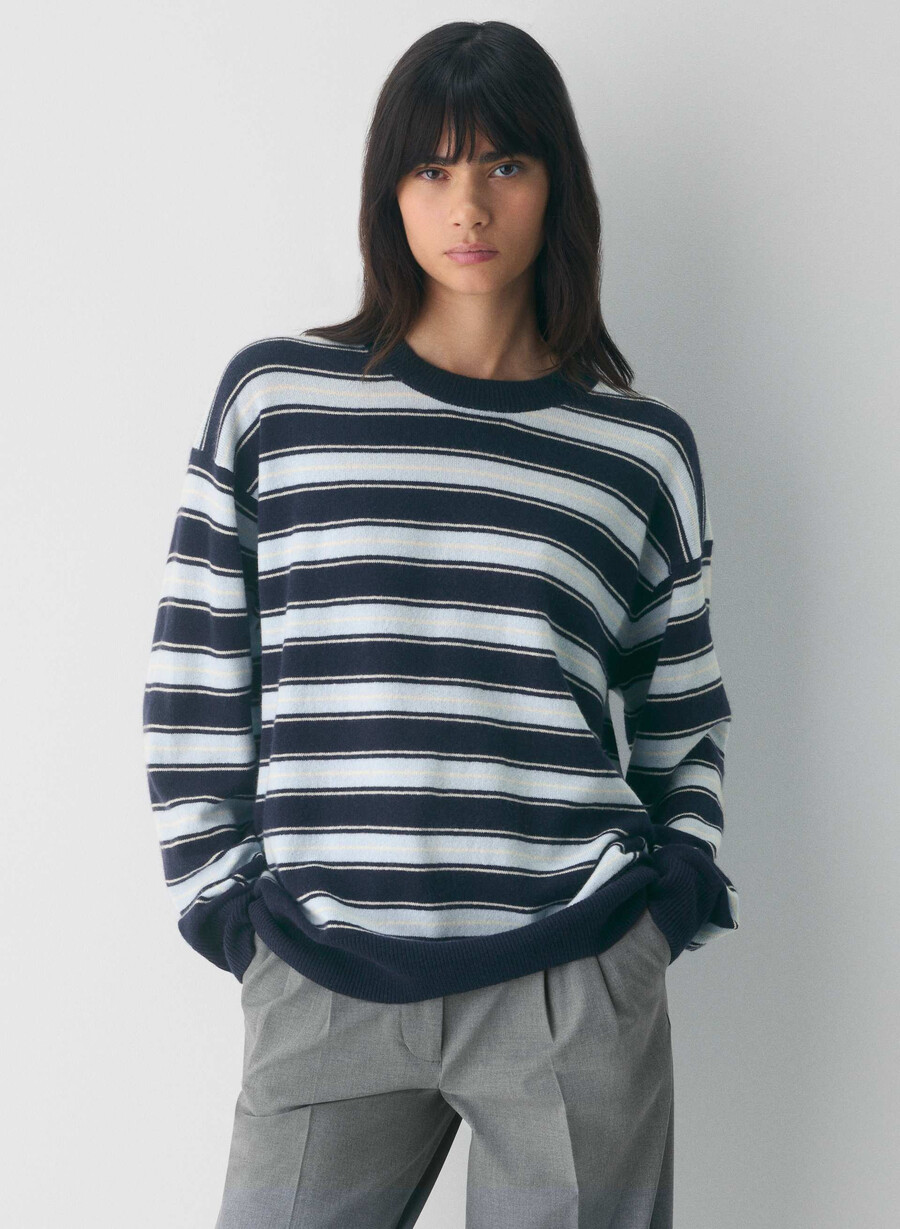 pulover bare cashmere lejer admiral villa blu