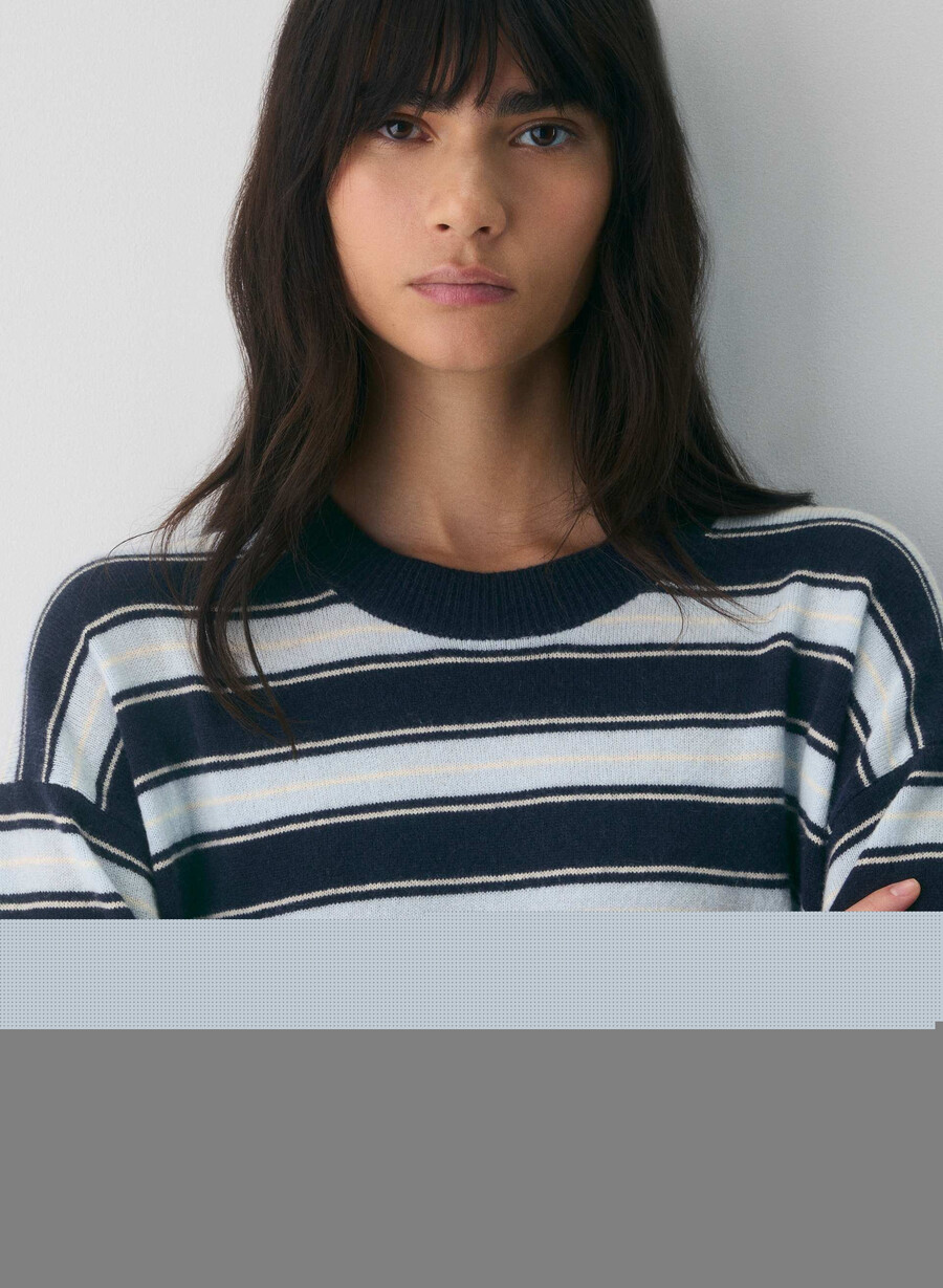 pulover bare cashmere lejer admiral villa blu