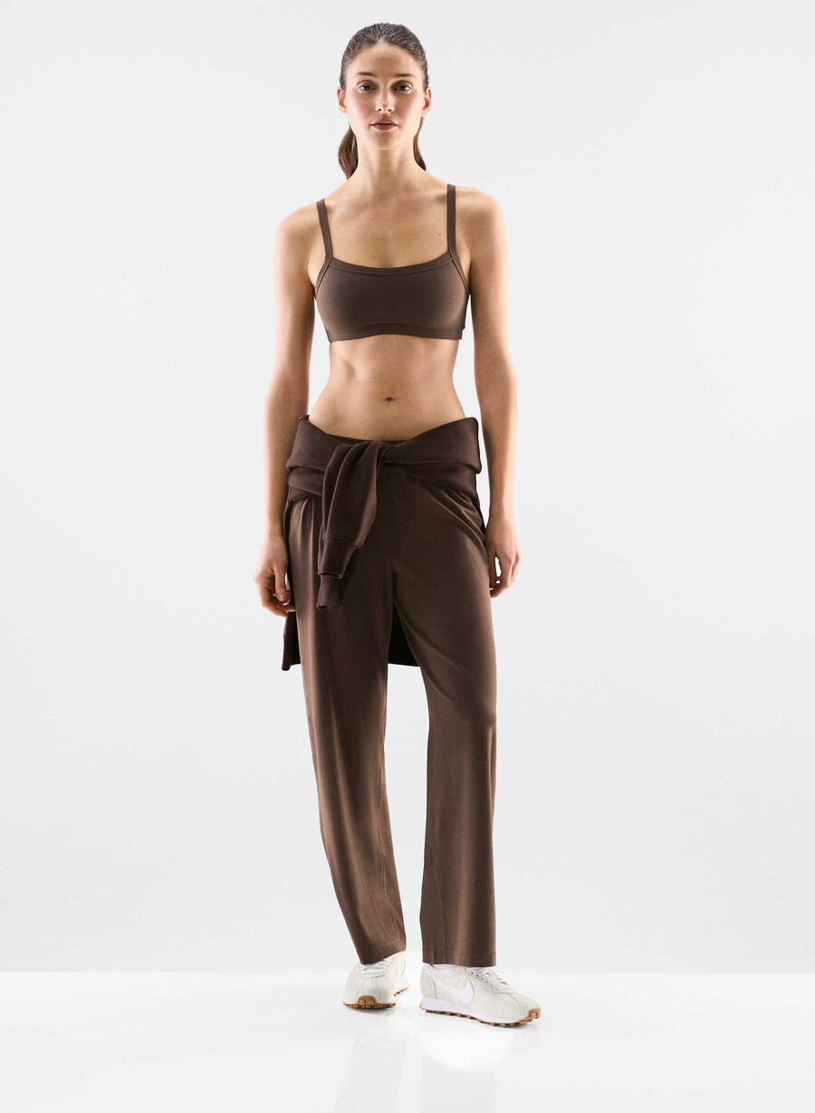 pantaloni de recuperare butter rich mocha brown