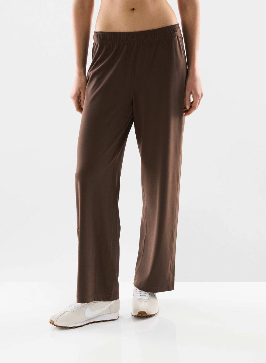 pantaloni de recuperare butter rich mocha brown