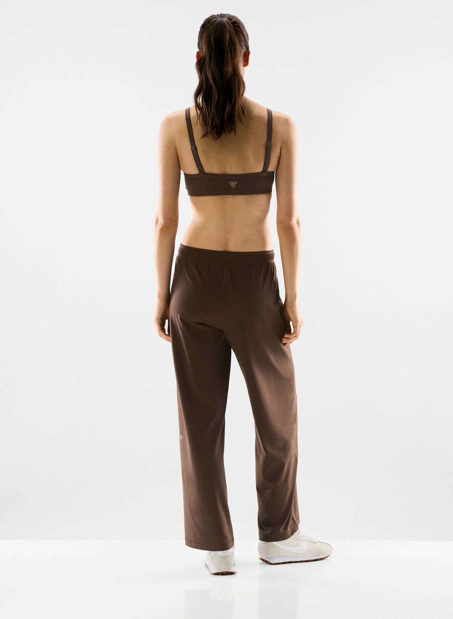 pantaloni de recuperare butter rich mocha brown