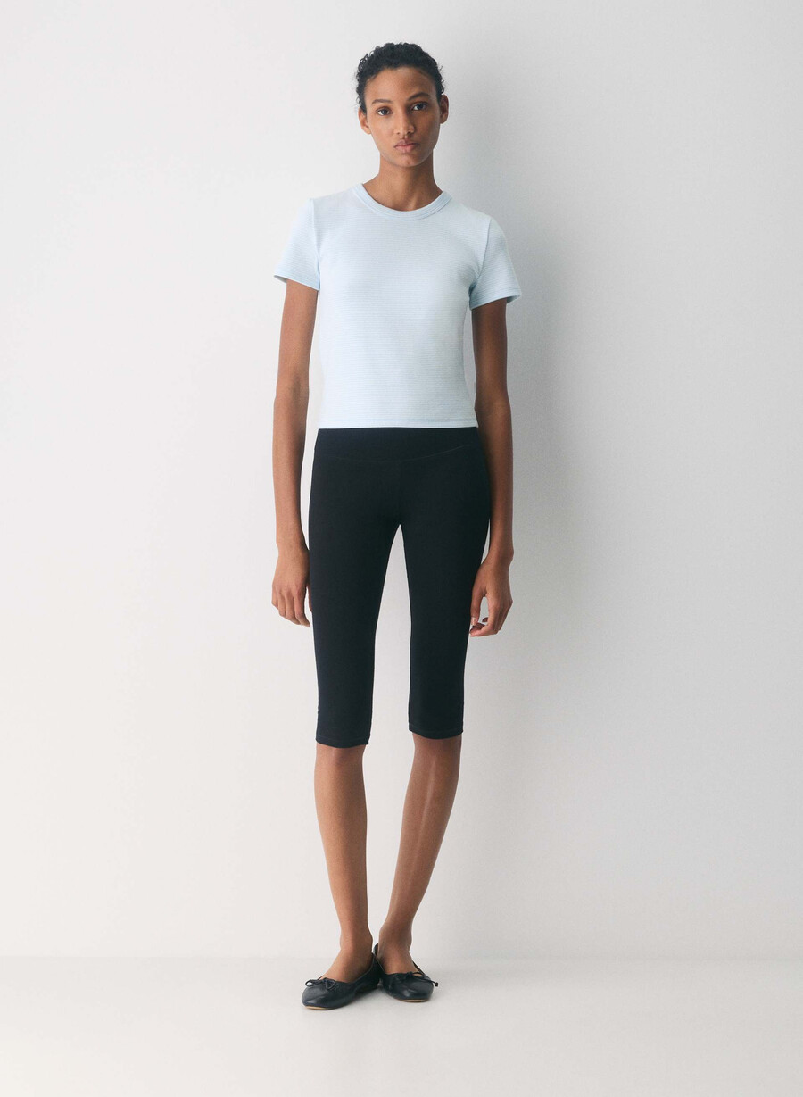 tricou besthug little ribbed villa bluewhite