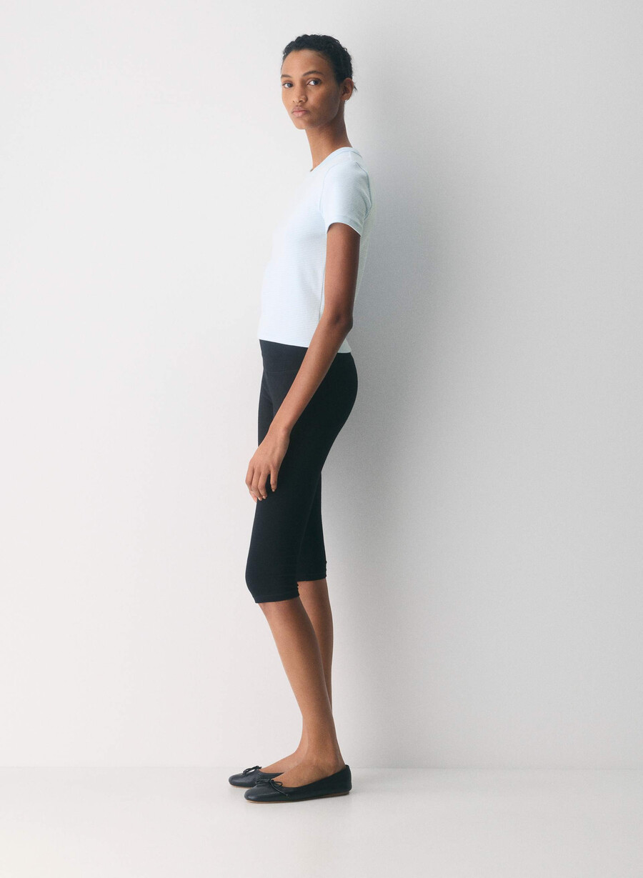 tricou besthug little ribbed villa bluewhite