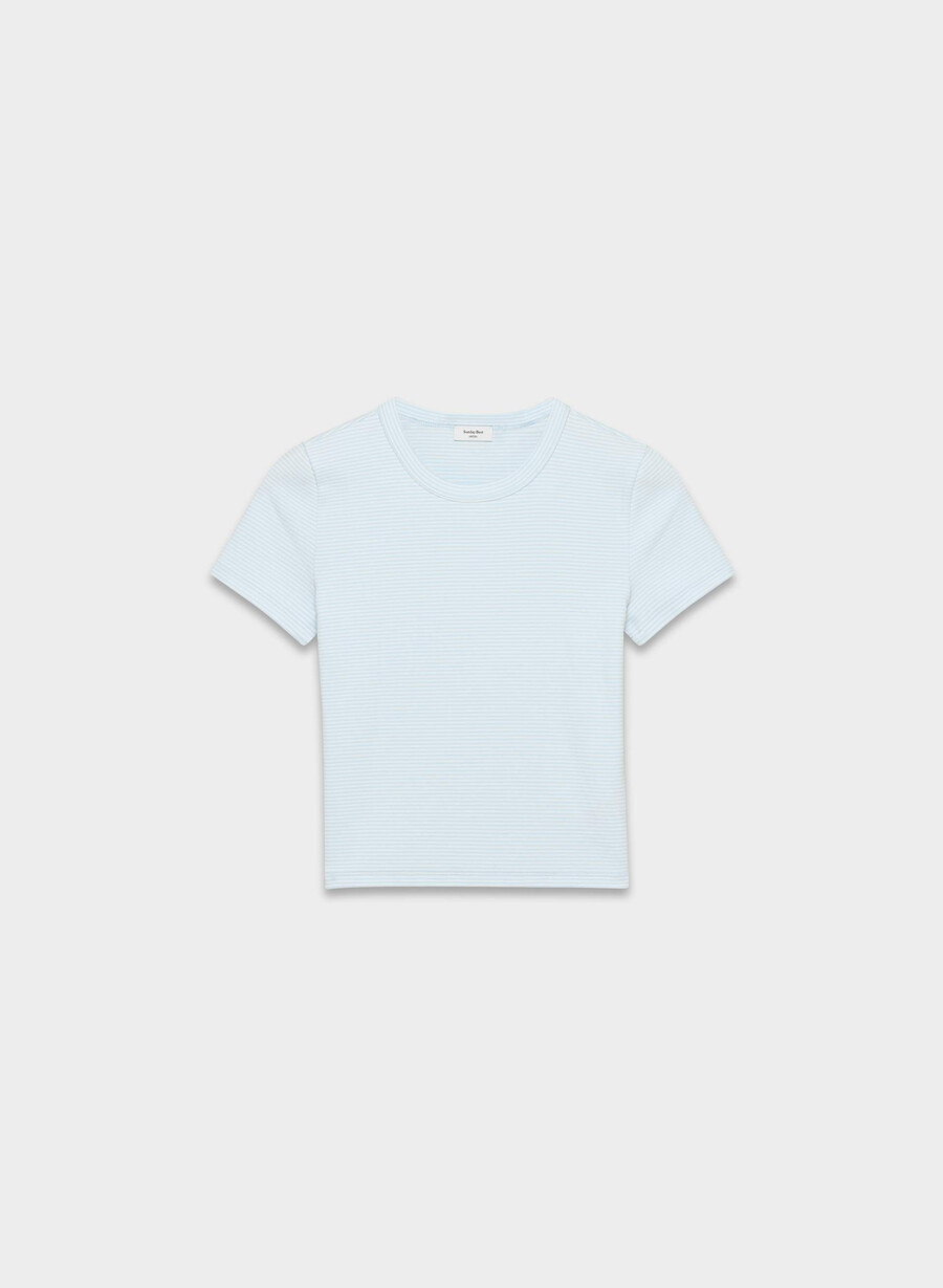 tricou besthug little ribbed villa bluewhite