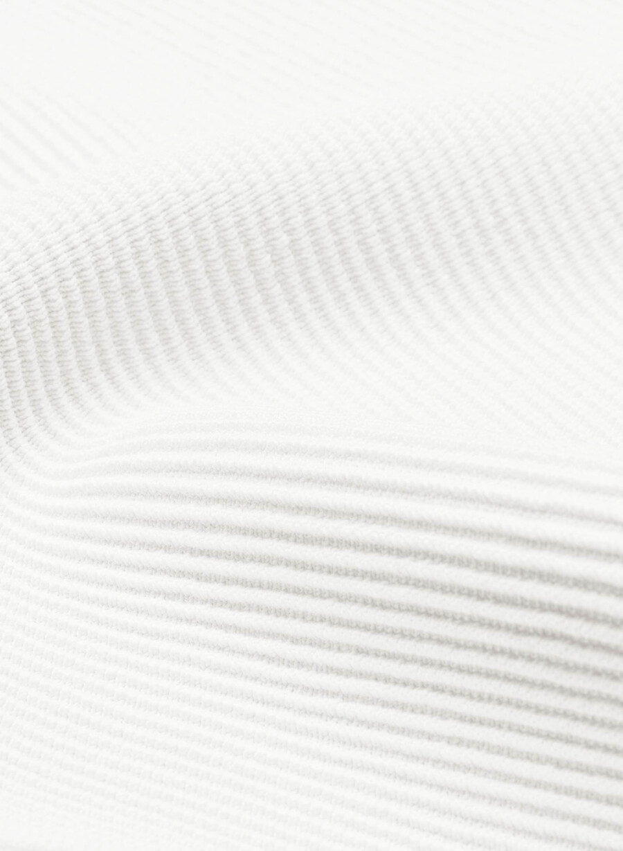 maiou sculpt knit cu guler pătrat alb