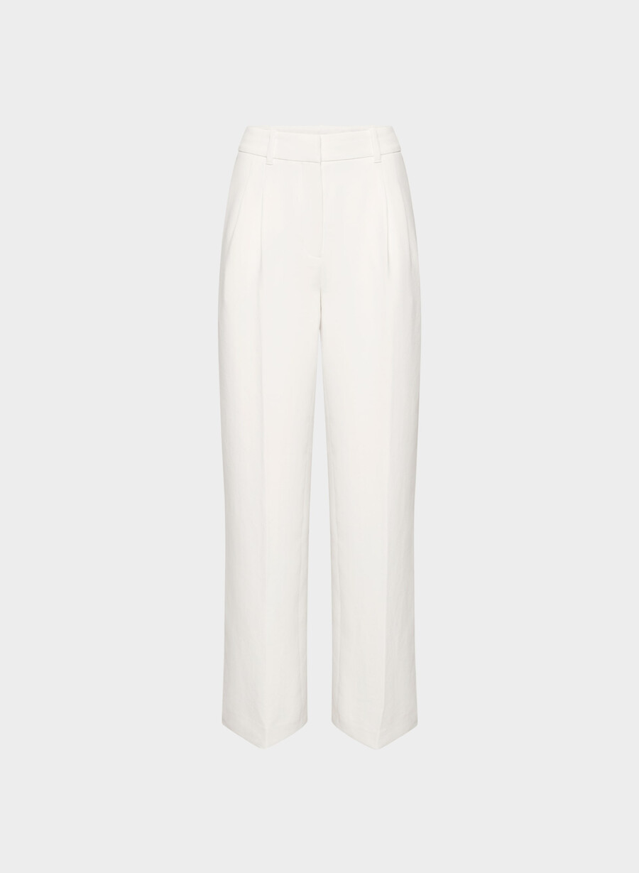 pantalonii fără efort - crepette culoare deschisĂ de mesteacĂn