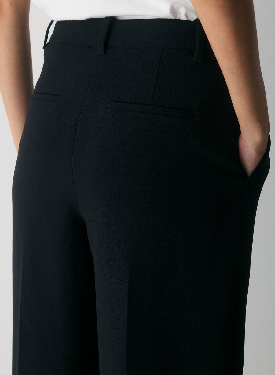 pantalonii fără efort - crepette negri
