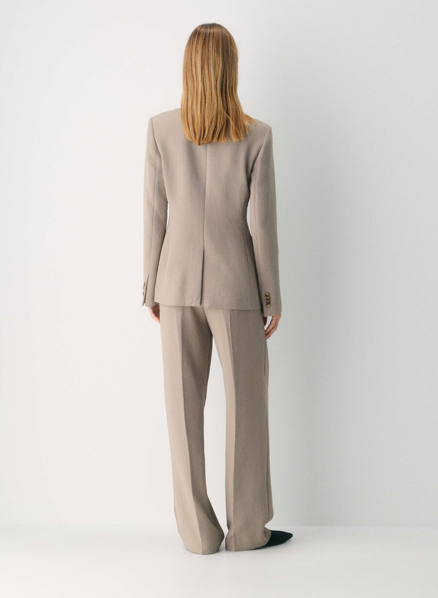 pantalonii fără efort - crepette nomad taupe