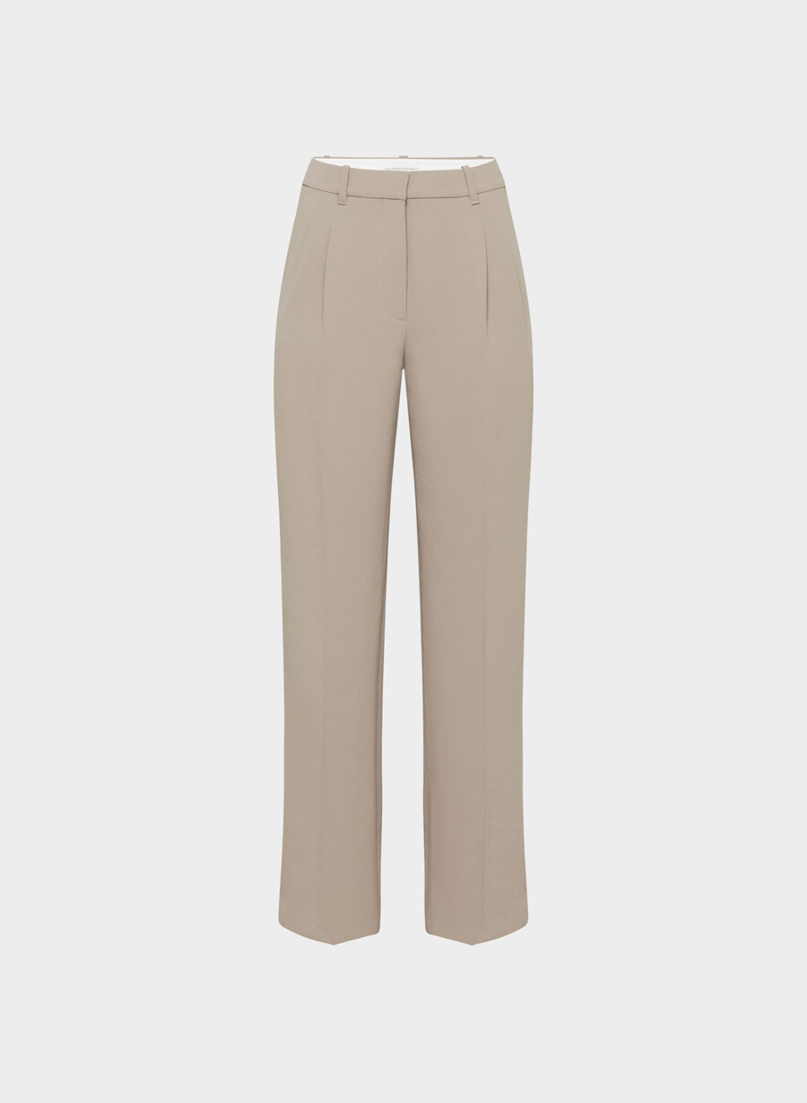 pantalonii fără efort - crepette nomad taupe