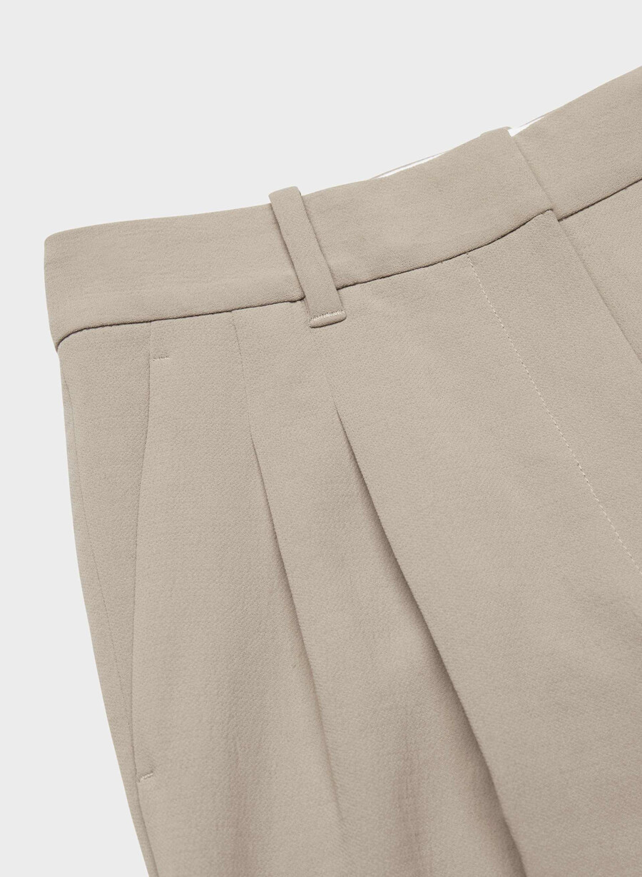 pantalonii fără efort - crepette nomad taupe