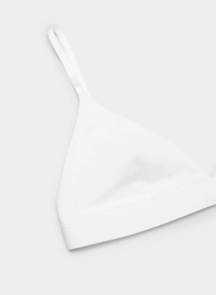 sutien triunghiular alb