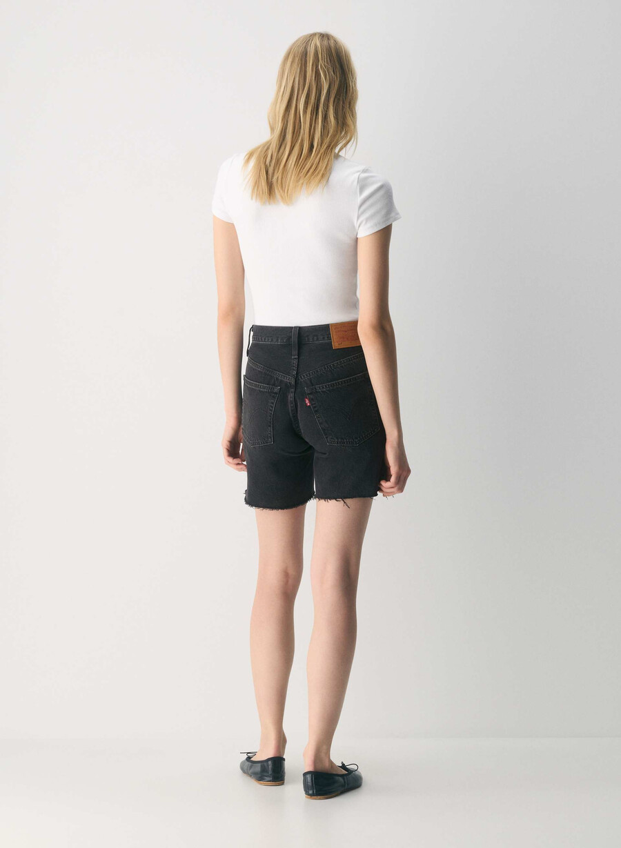 levis 501 jeans pantaloni scurți până la coapsă lunar black