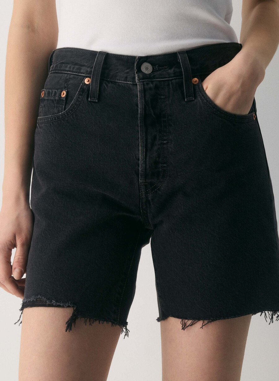 levis 501 jeans pantaloni scurți până la coapsă lunar black