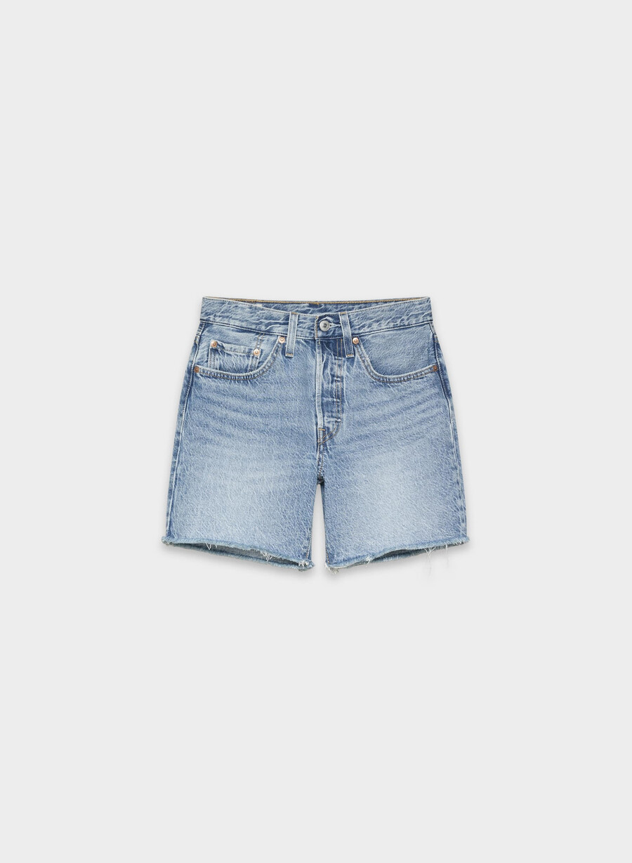 pantaloni scurți levis 501 jeans la jumătatea coapsei stil fun flare