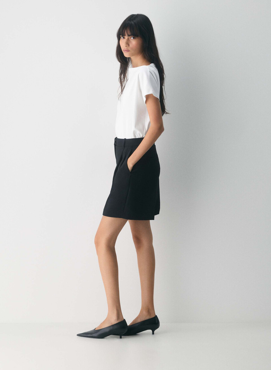 pantaloni scurți lungi effortless short - crepette negri