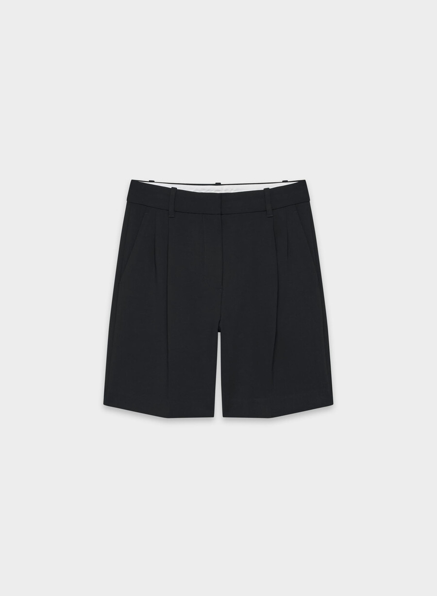 pantaloni scurți lungi effortless short - crepette negri