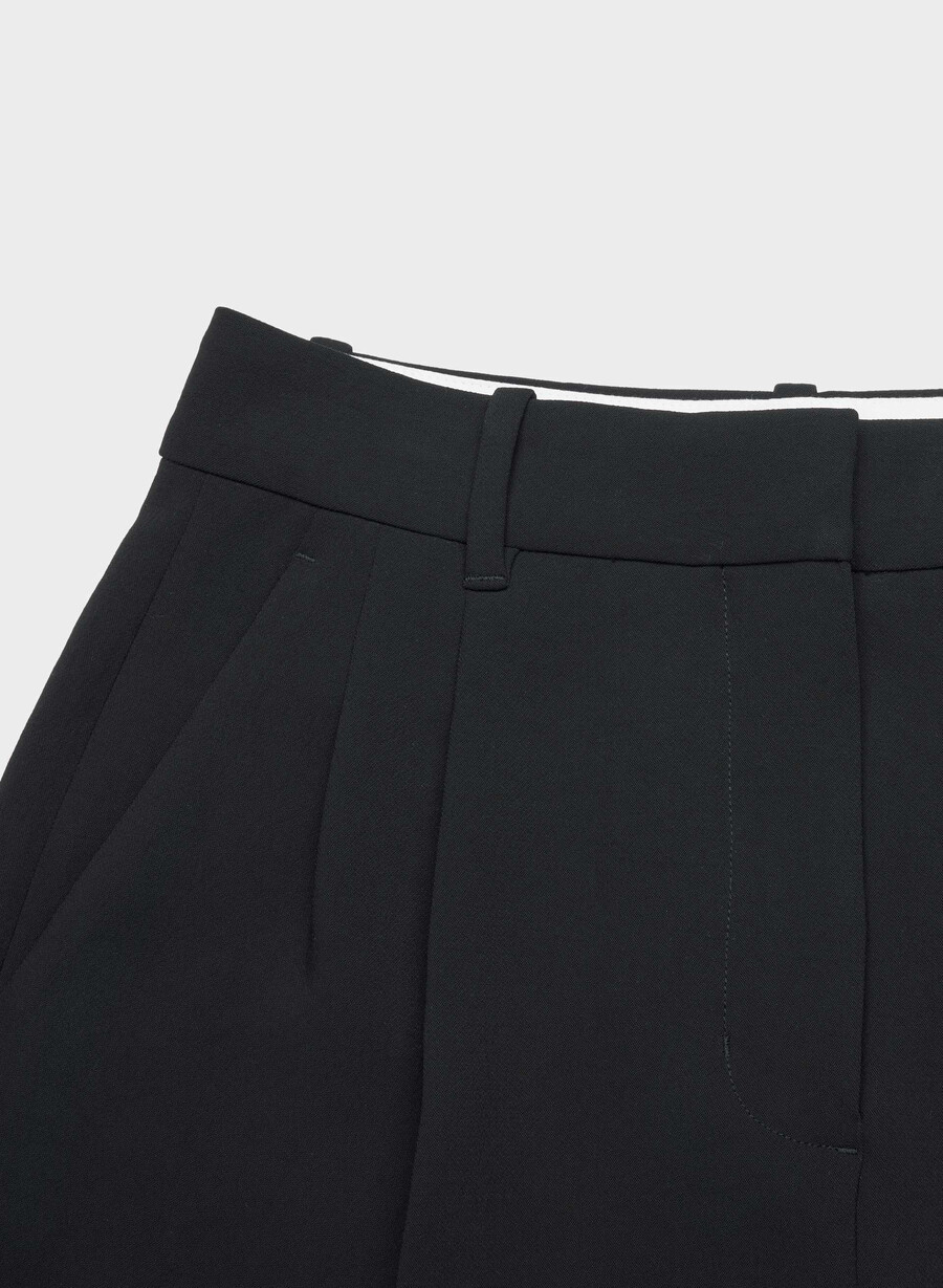pantaloni scurți lungi effortless short - crepette negri