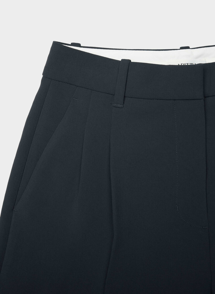 pantaloni scurți lungi the effortless short - crepette bleumarin bleumarin Închis