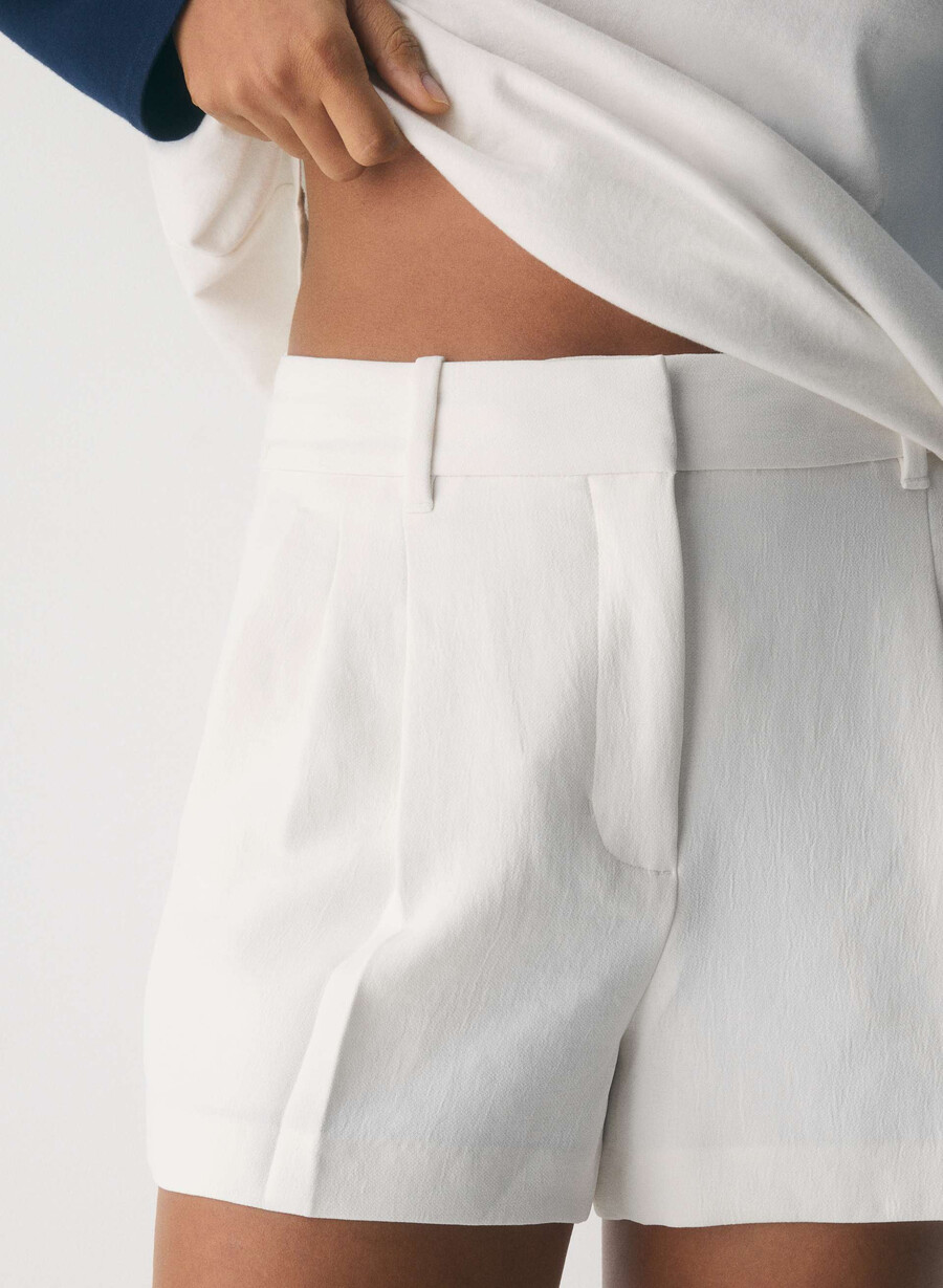 the effortless short mini - crepette verde deschis