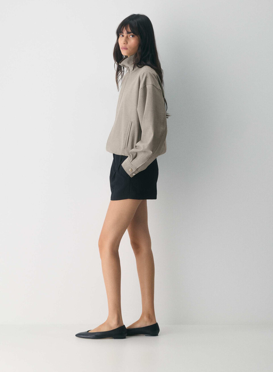 pantaloni scurți the effortless short mini - crepette negri