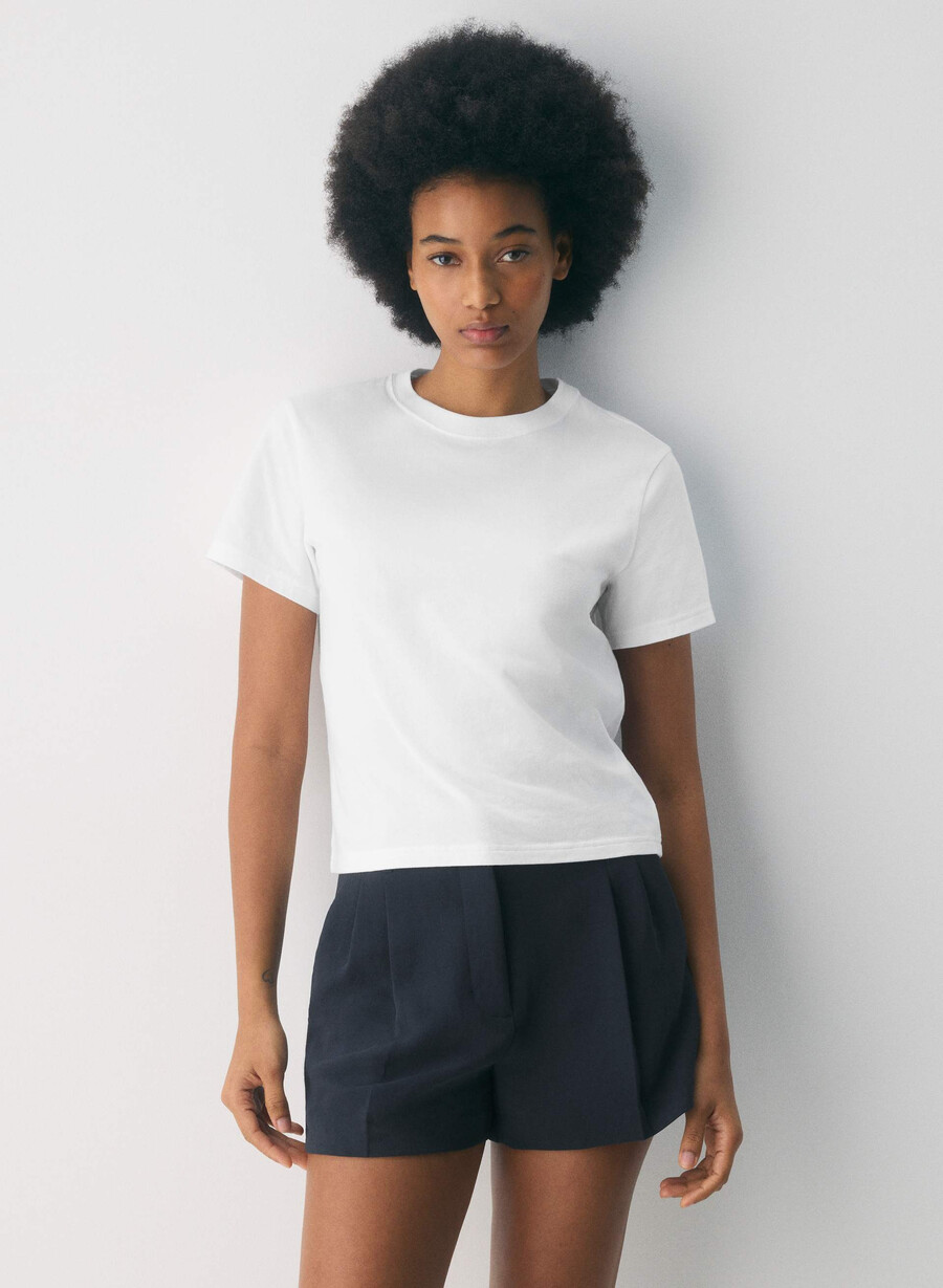 pantaloni scurți the effortless short mini - crepette bleumarin bleumarin Închis