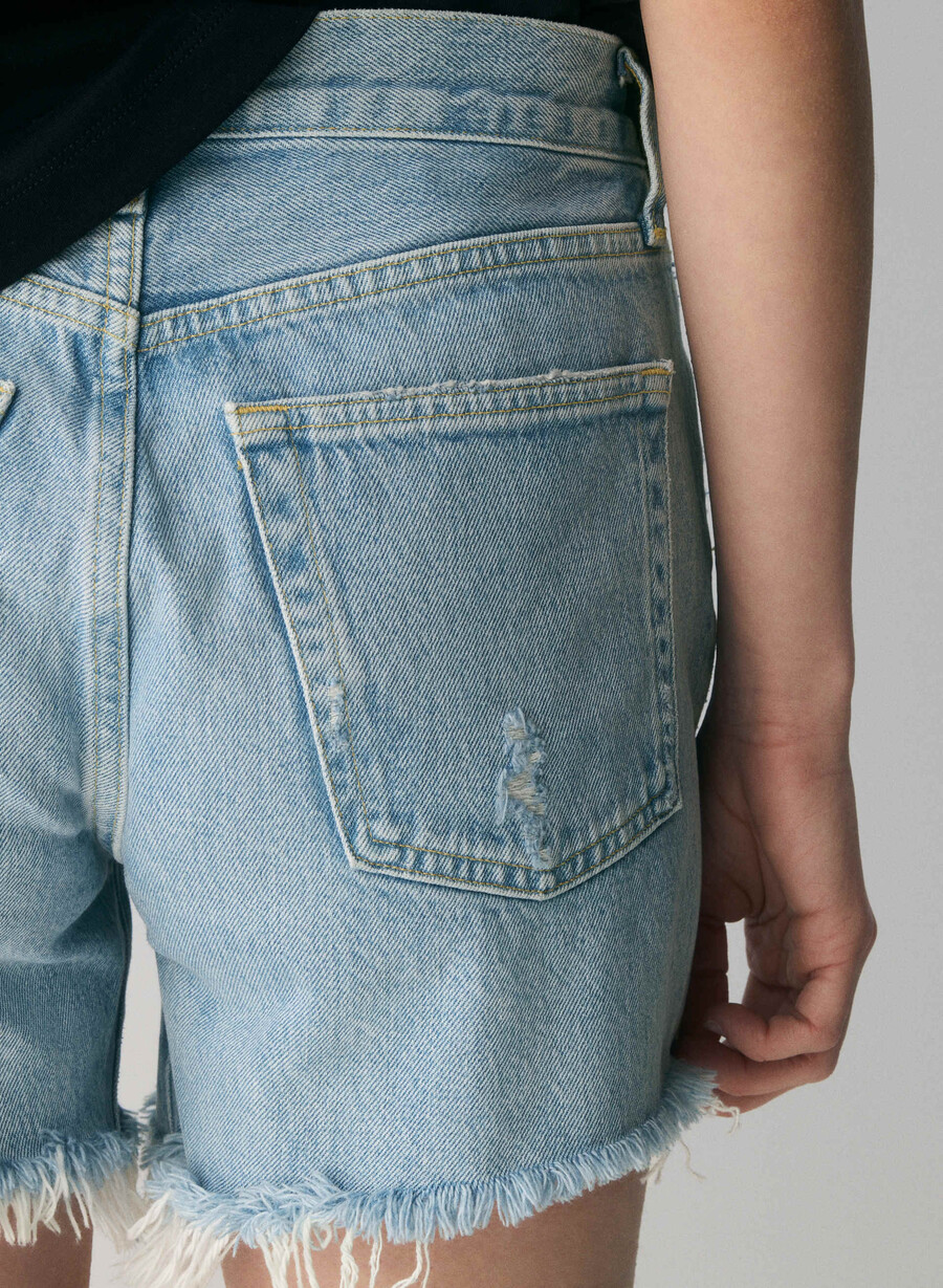 pantaloni scurți agolde parker long jeans swapmeet blue