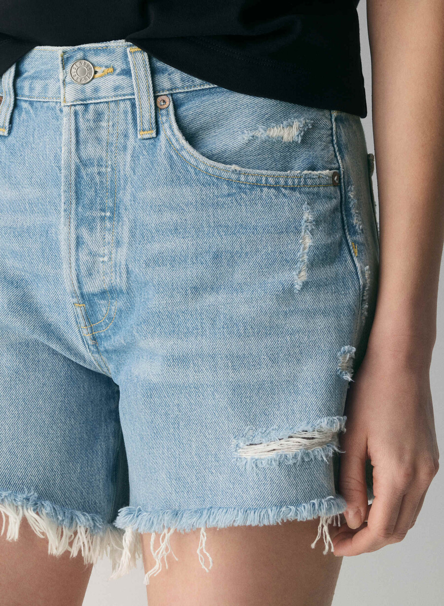 pantaloni scurți agolde parker long jeans swapmeet blue