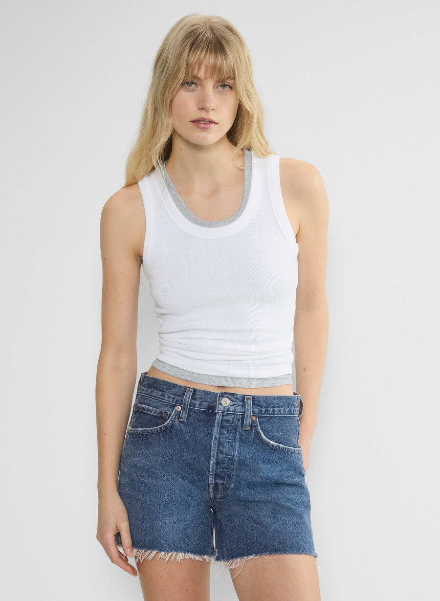 jeans scurți lungi agolde parker atenȚie