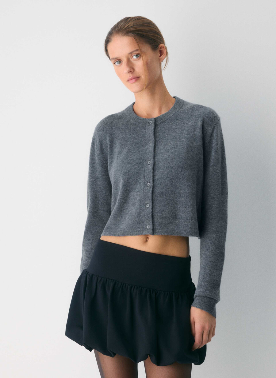 cardigan softspoke sicily gri Închis melanjat
