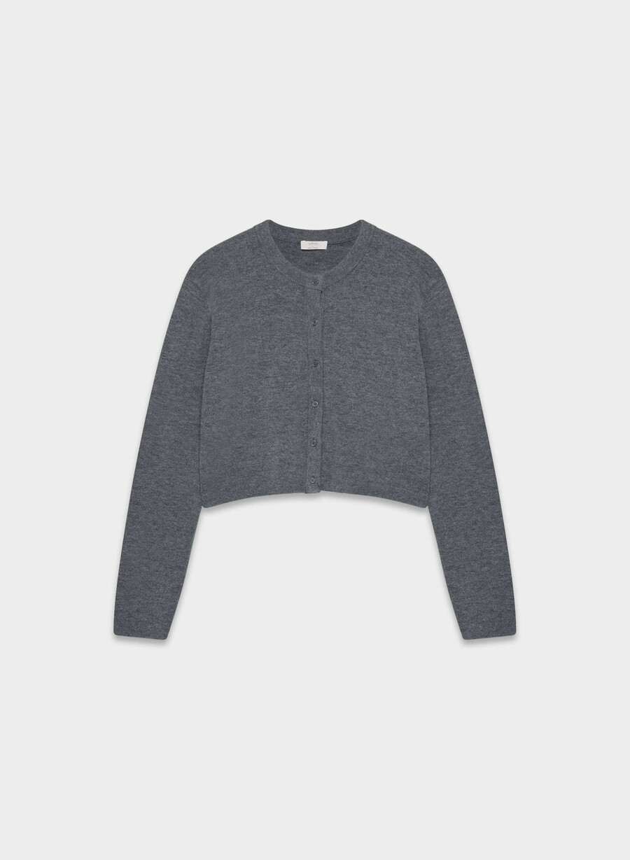 cardigan softspoke sicily gri Închis melanjat
