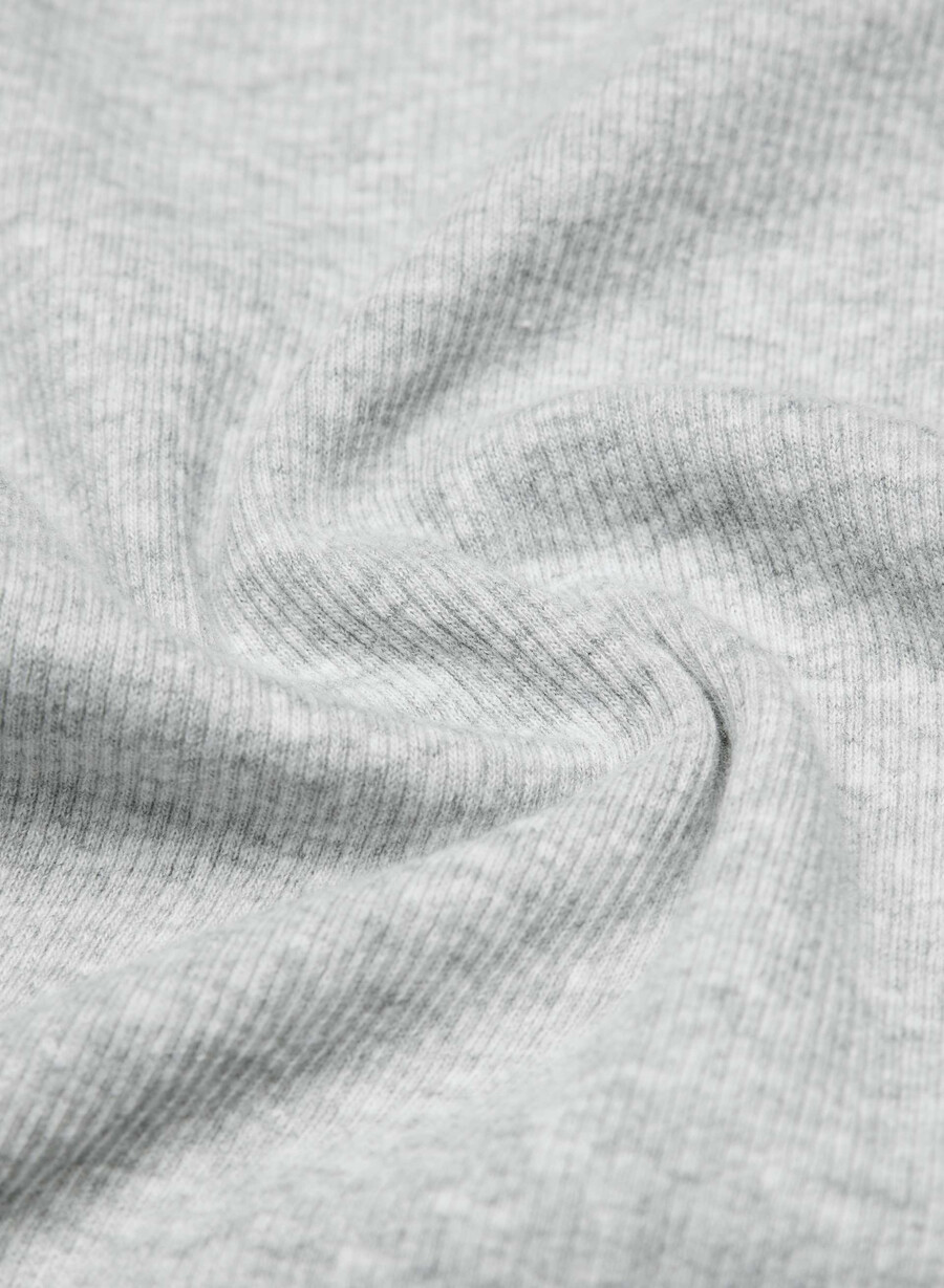 tricou homestretch rib tune cu talie ajustabilă crom-metal