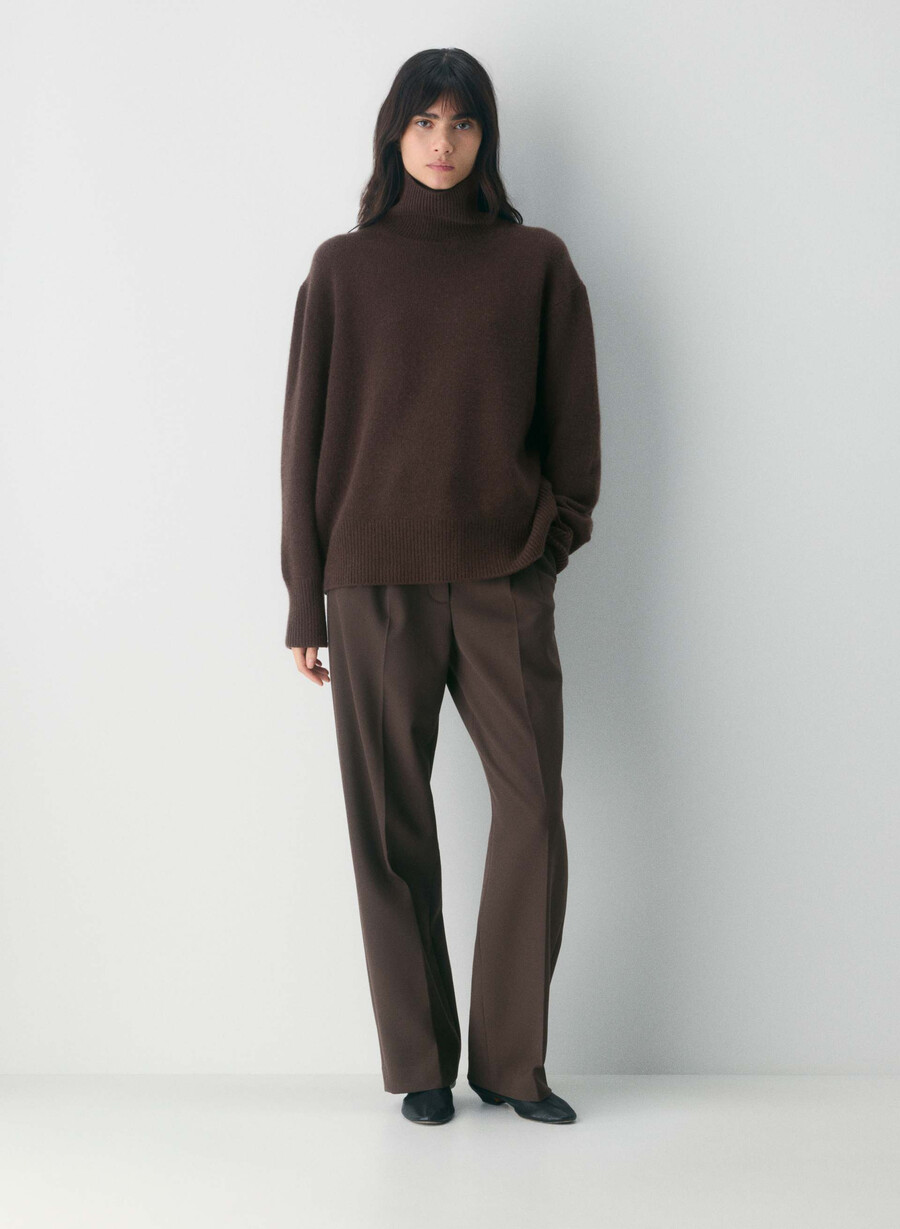 pantalonii fără efort - ressential maro mocha rich