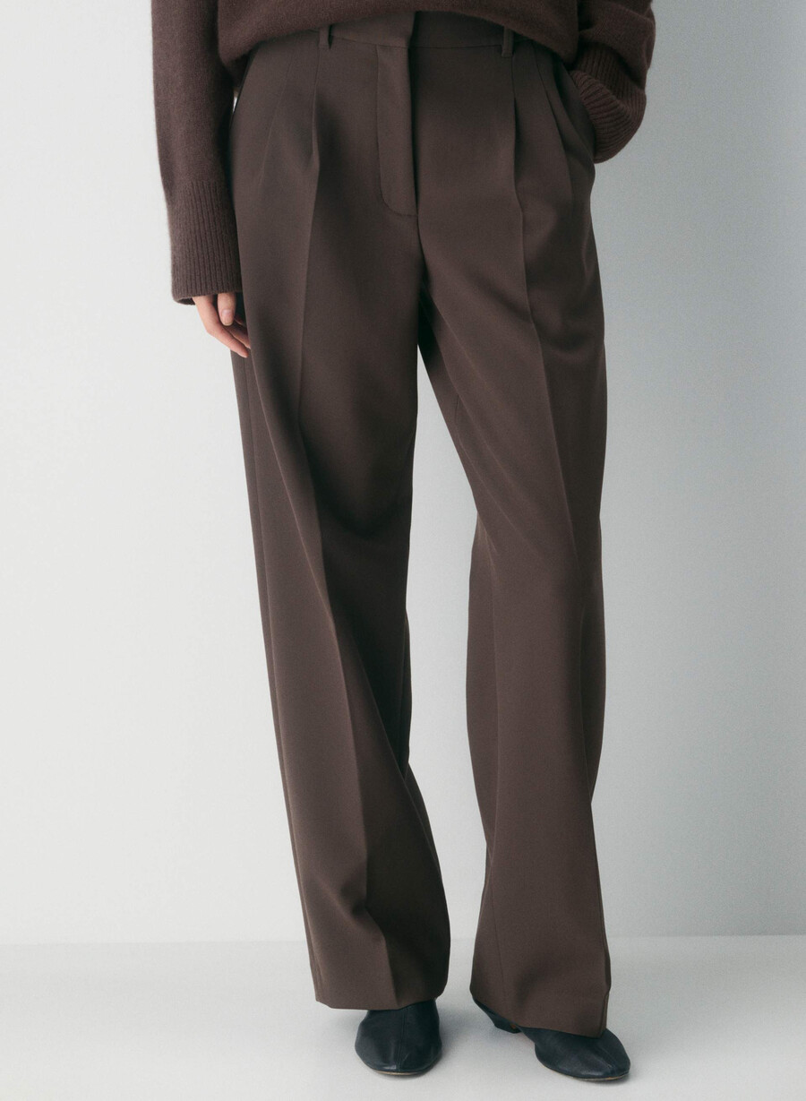 pantalonii fără efort - ressential maro mocha rich