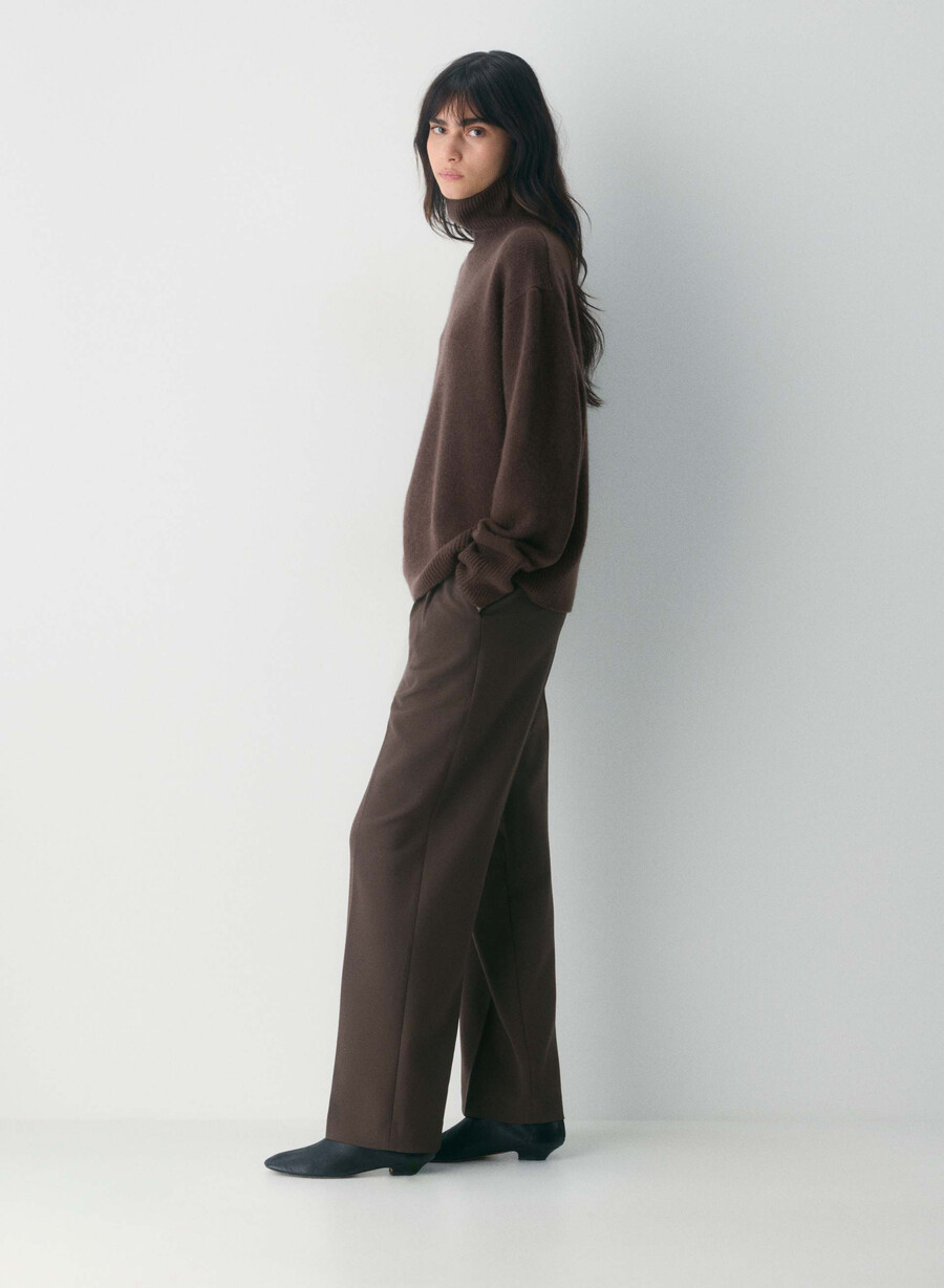 pantalonii fără efort - ressential maro mocha rich
